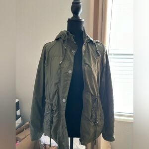 YMI - Rain jacket with removable hoodie.